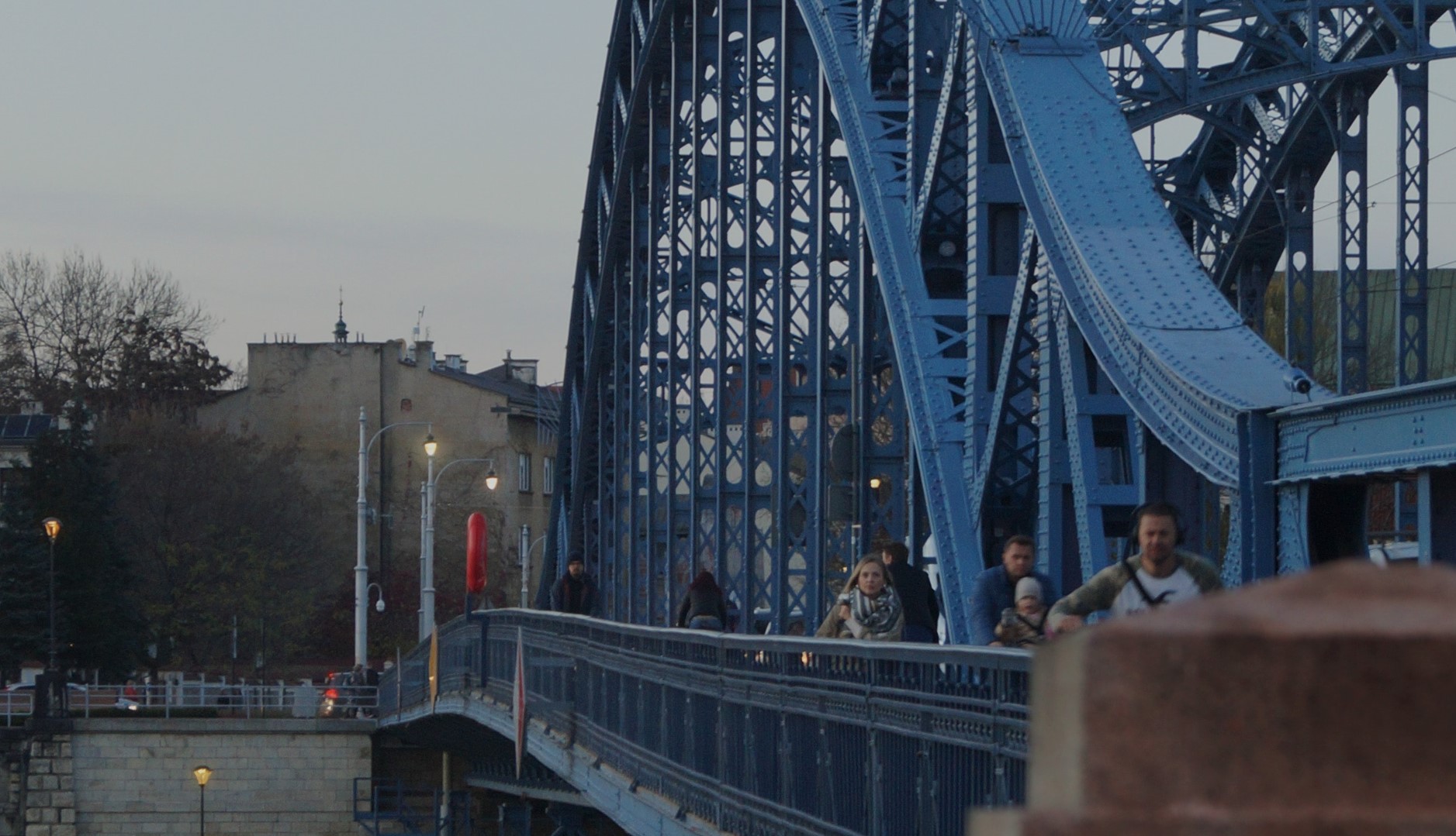 Bridge in Krakow, Poland.