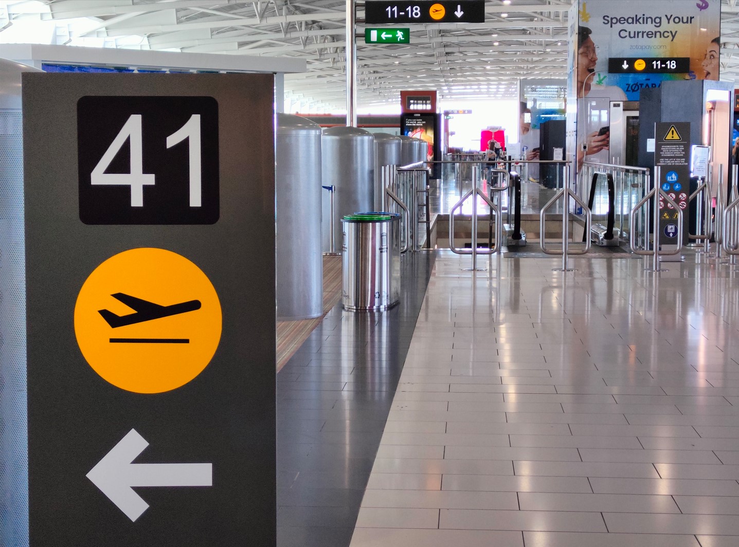 Gates of Larnaca Airport, Cyprus