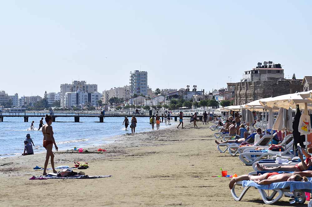 Larnaca Finikoudes Beach, Cyprus
