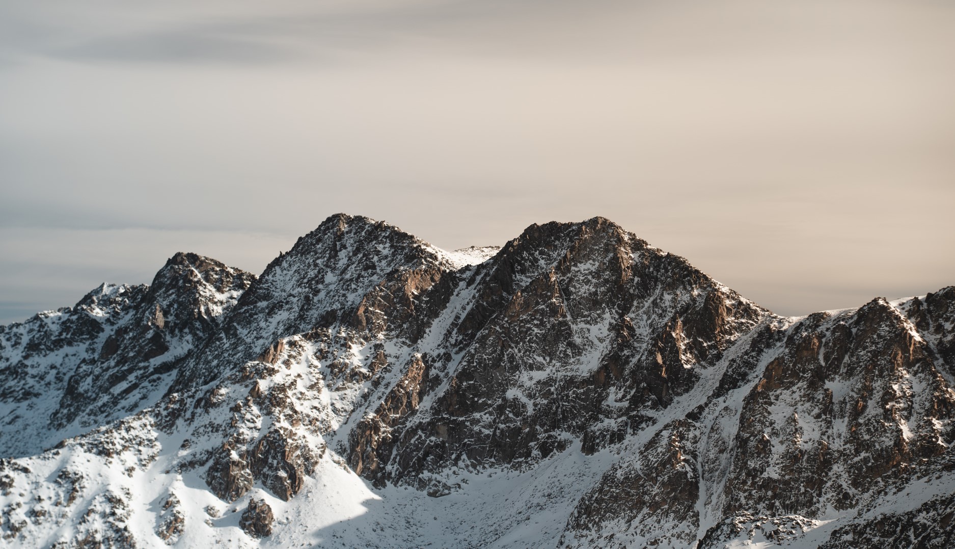 Andorra mountains in winter