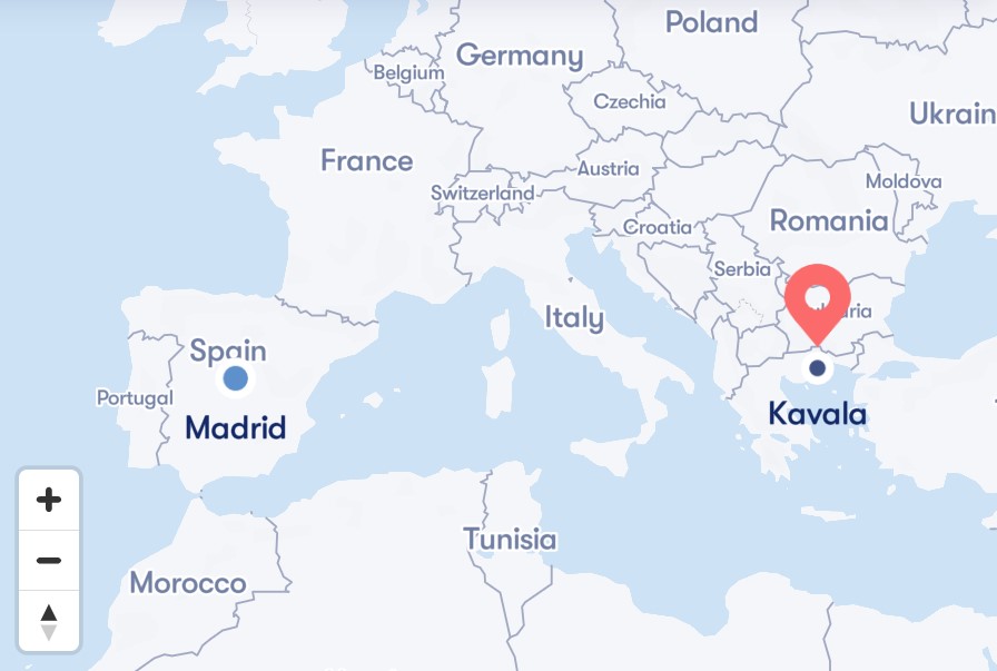 Flights from Madrid to Kavala
