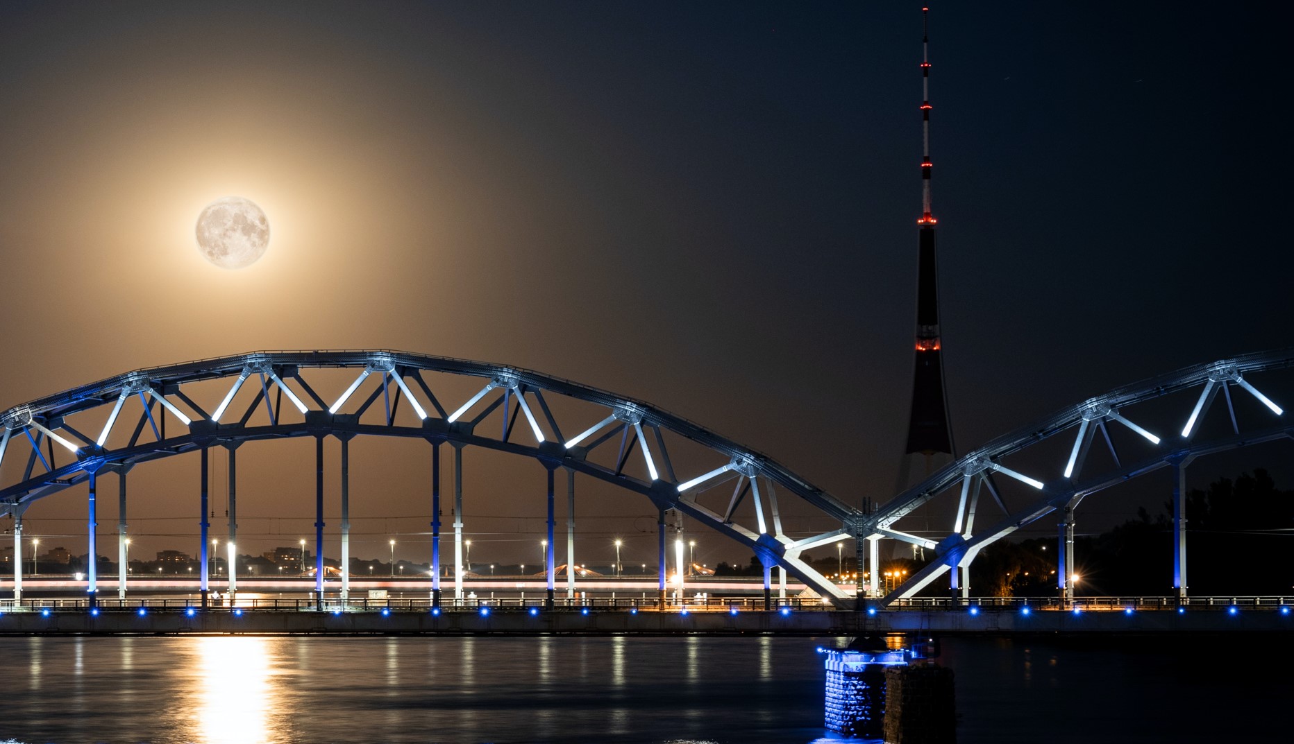 Stadtpanorama von Riga, Lettland