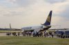 Ryanair aircraft at the airport