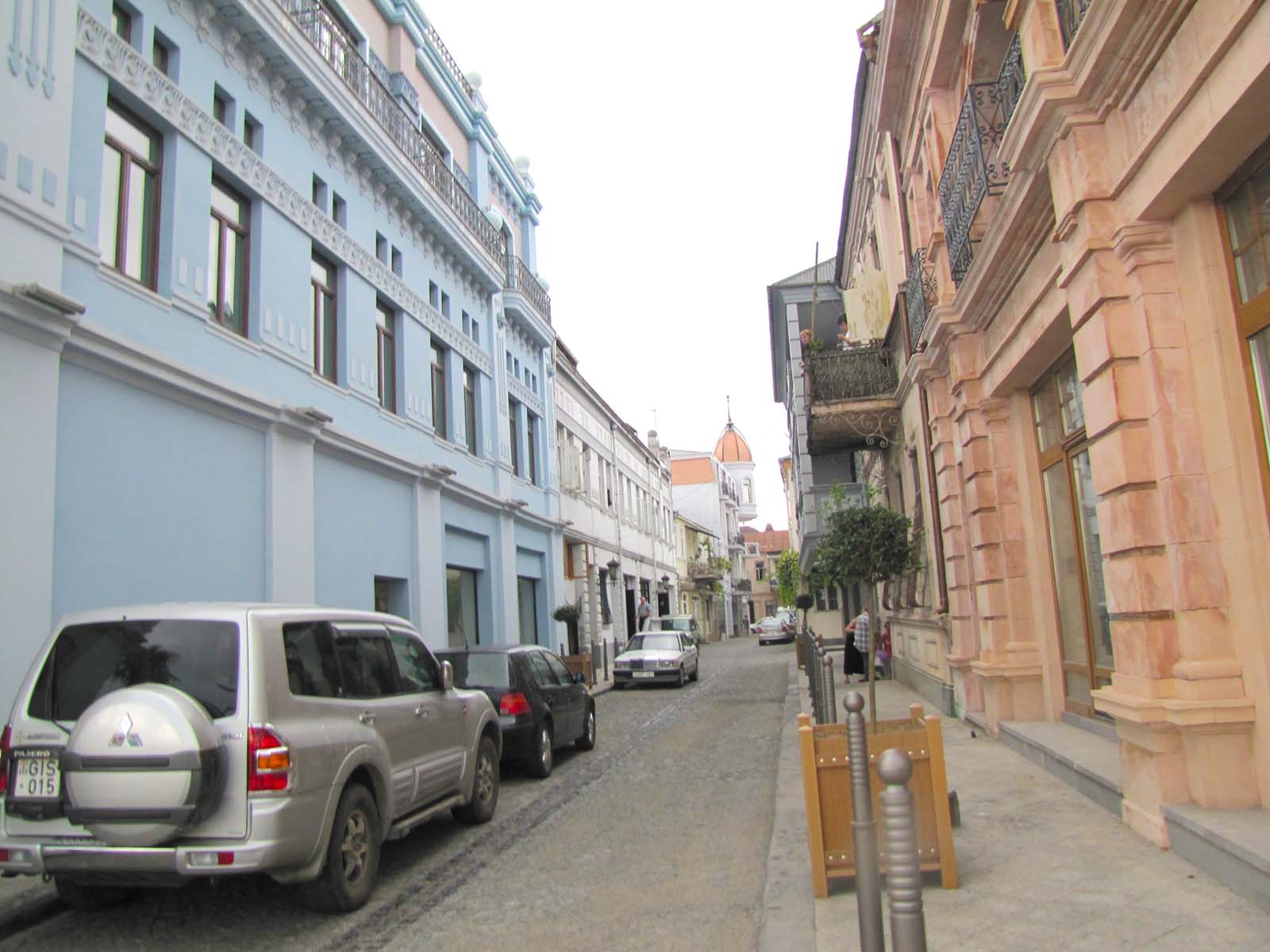 The small streets in the city center of Batumi