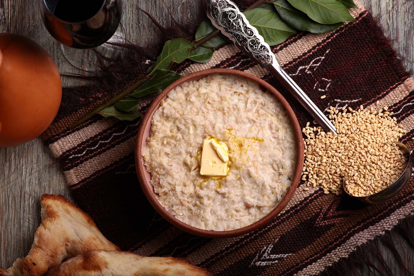 Harisa - traditional Armenian dish made