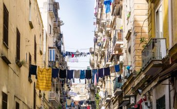 The streets of Napoli (Naples), Italy