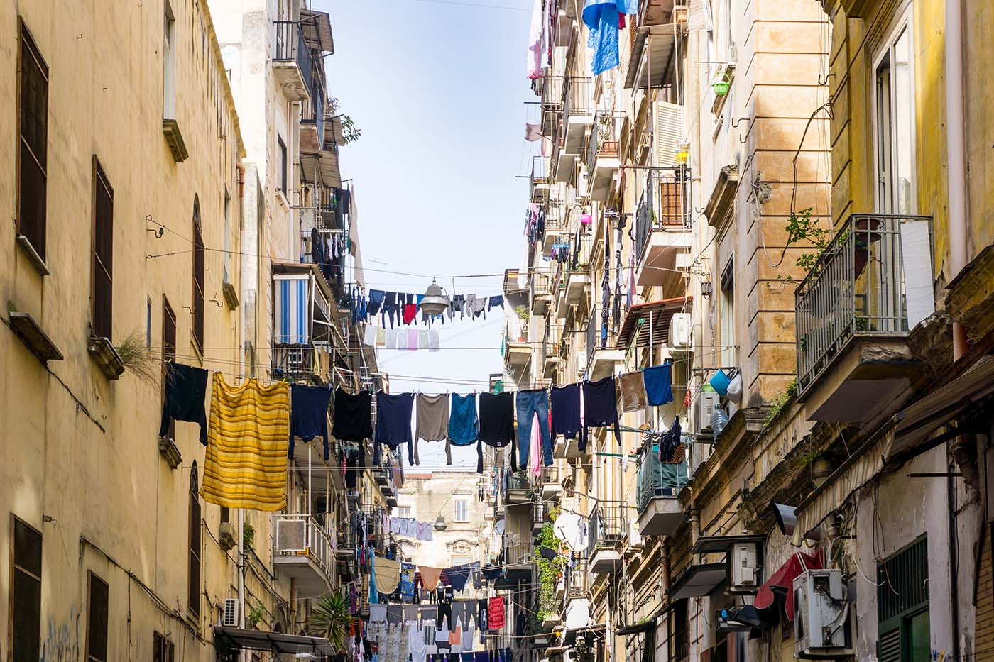 The streets of Napoli (Naples), Italy