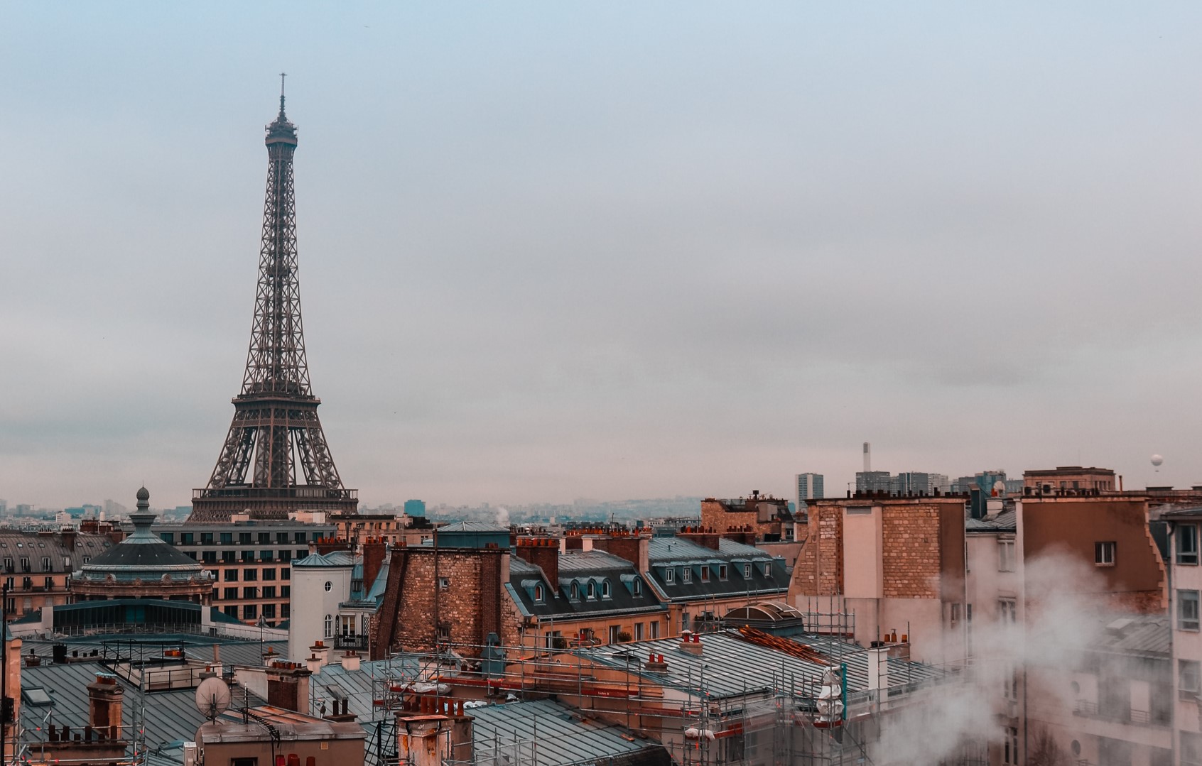 Paris rooftops, France