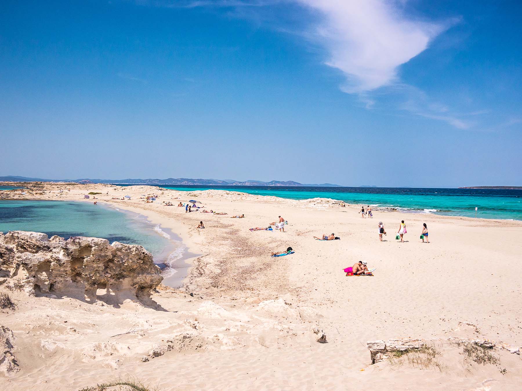 Playa de Ses Illetes, Formentera, Spain. 