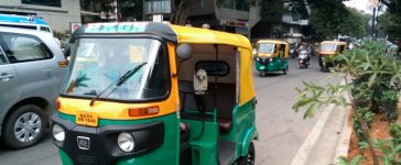 Bangalore, TukTuk taxi in the street