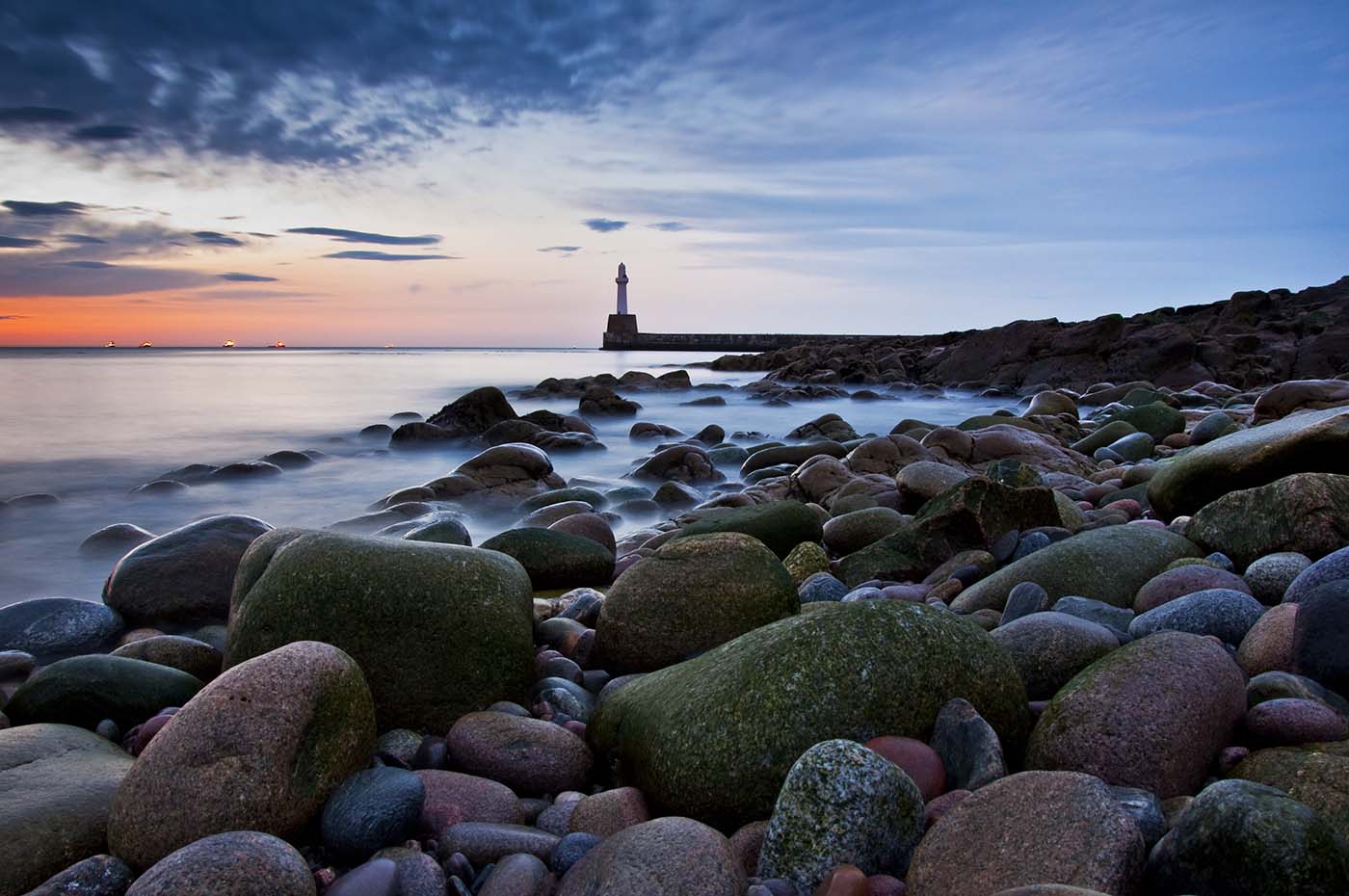 Lighthouse in Aberdeen, Scotland