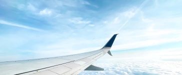Airplane flying