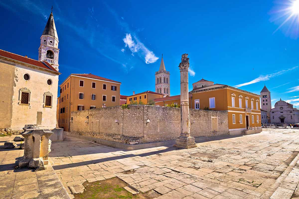 Rovine della città vecchia di Zara, Croazia