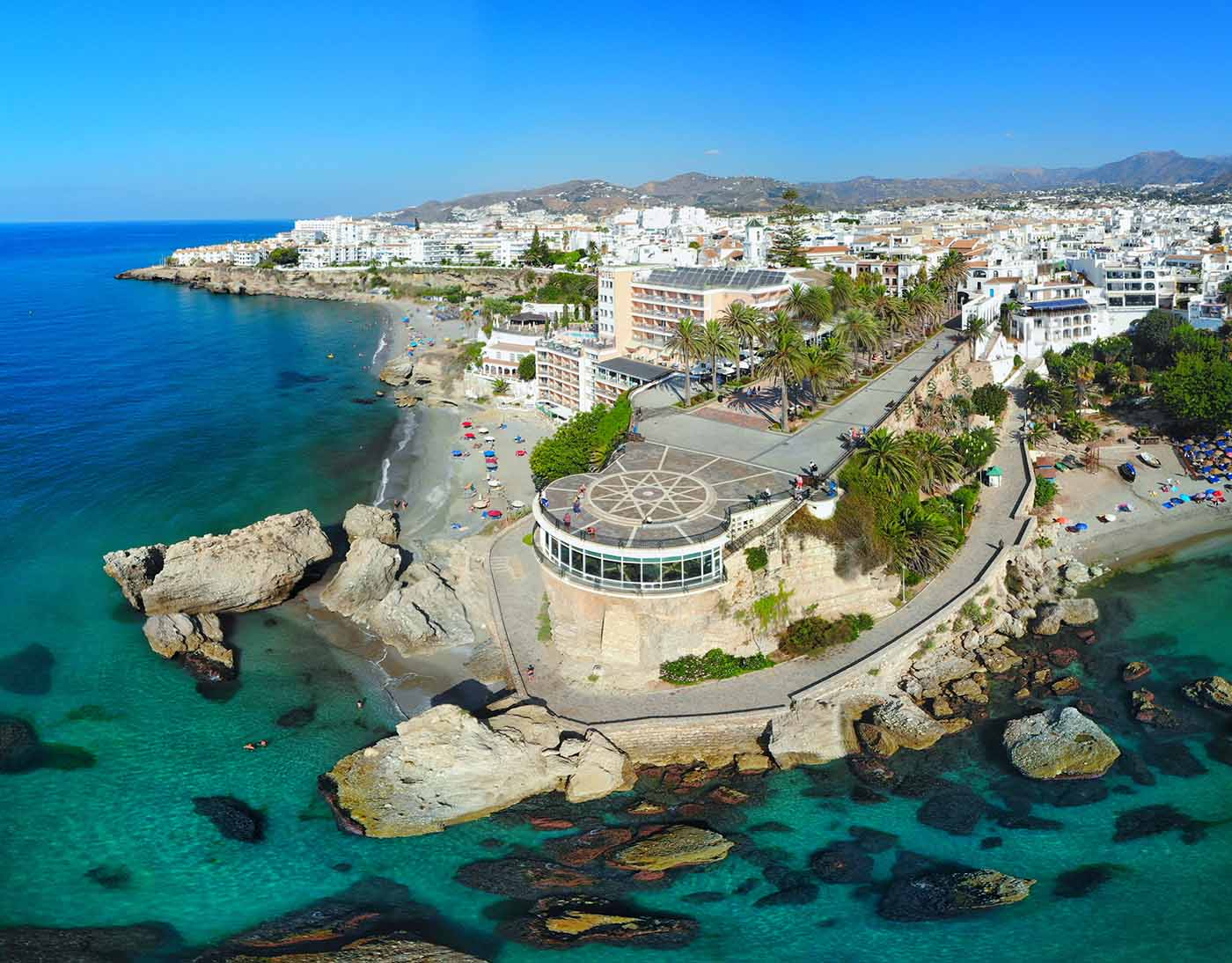 Balcon d'Europe, Malaga, Spain. 