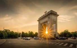 The arch of Bucharest, Romania