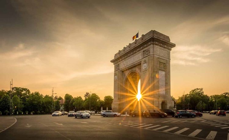 The arch of Bucharest, Romania