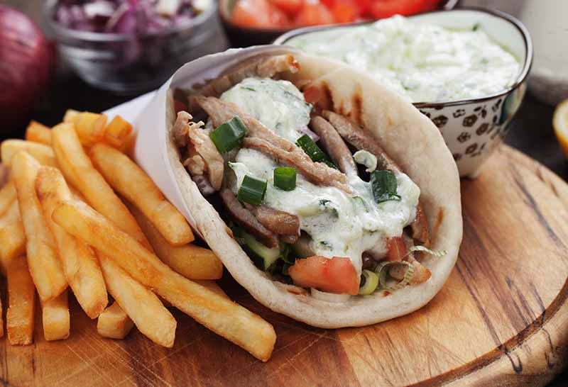 Gyros - a traditional Greek fast food