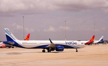 IndiGo Airline's aircraft landed in the airport