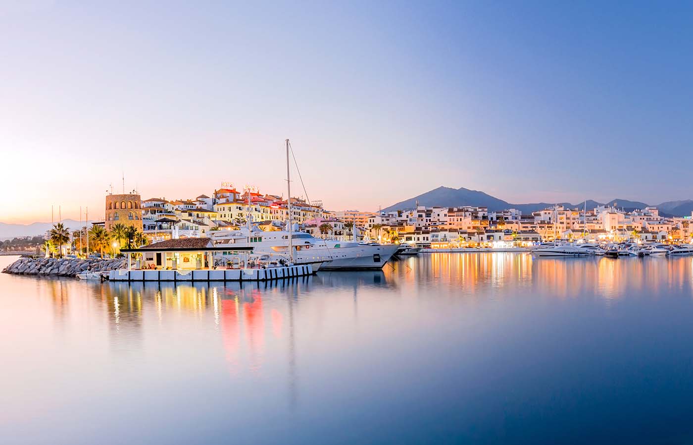 Marbella landscape (Puerto Banus), Spain