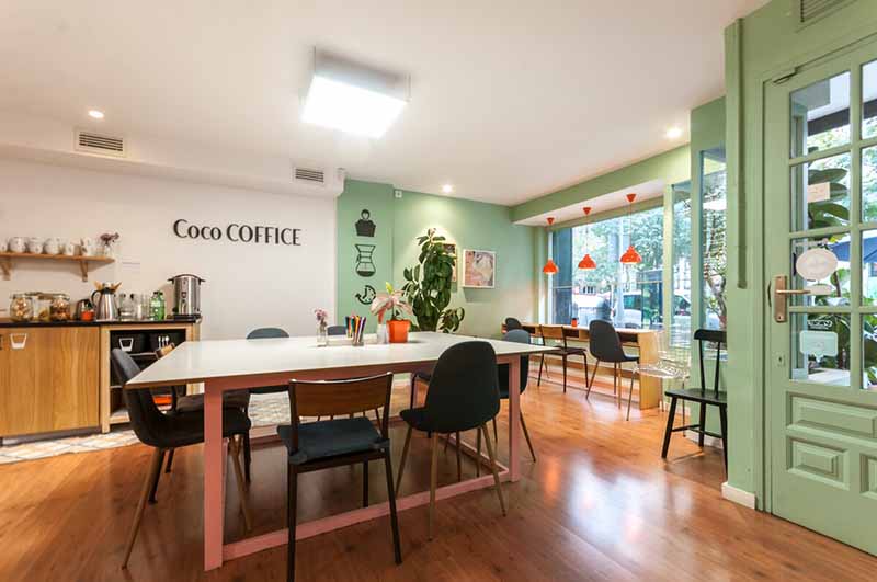 Coco Coffice coworking cafe in Barcelona