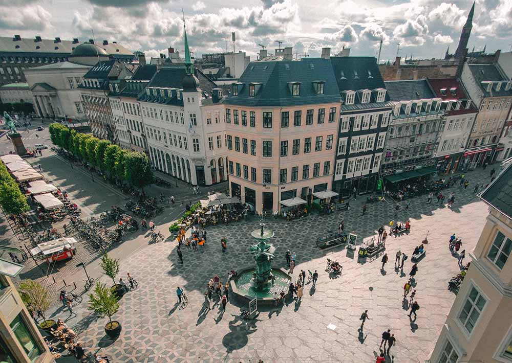 Copenhagen central squares, Denmark