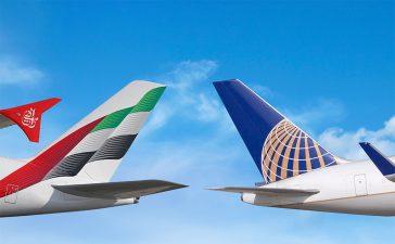 Emirate and United Airlines codesharing partnership