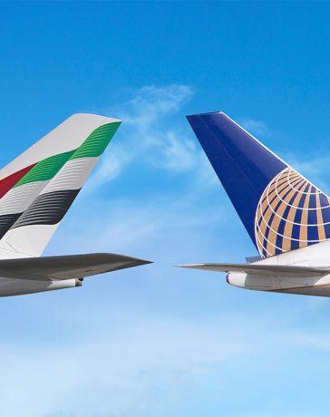Emirate and United Airlines codesharing partnership
