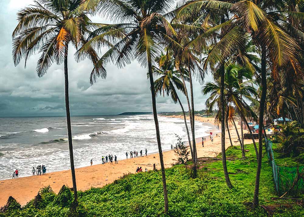 Sandstrände sind die große Motivation für eine Reise nach Goa, Indien