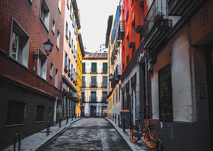 Streets of Madrid, Spain