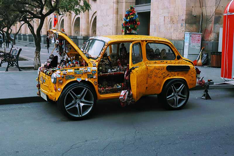 Very rare vehicle in the streets of Yerevan