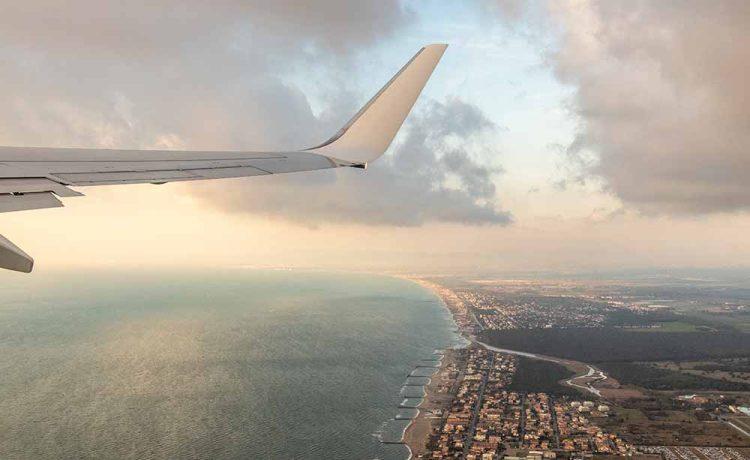 Flight over Rome Fiumicino Airport