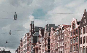 Streets of Amsterdam, Netherlands.