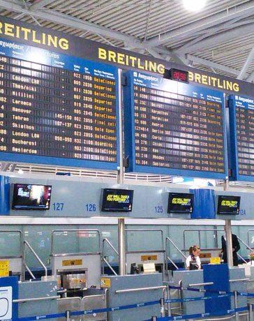 Departures terminal of Athens International Airport