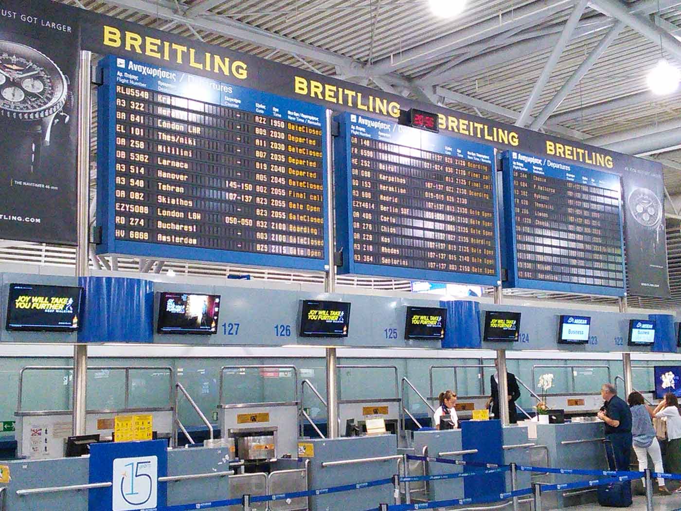 Snapshot Of Athens Airport ATH Euro Directions