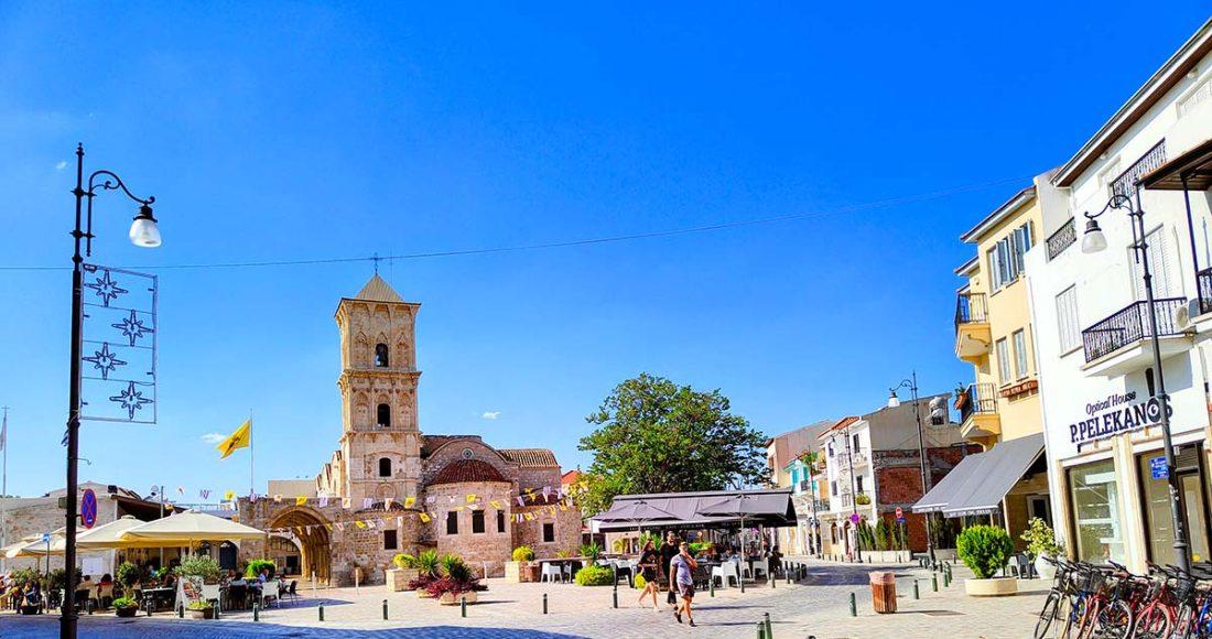 Saint Lazarus square in Larnaca, Cyprus