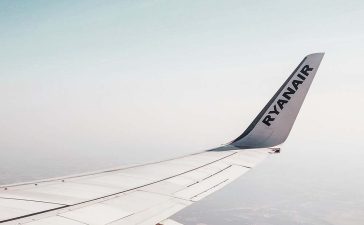 Wings of Ryanair aircraft