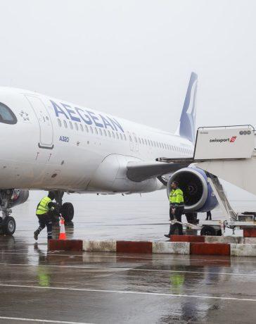 Aegean Airline's airplane