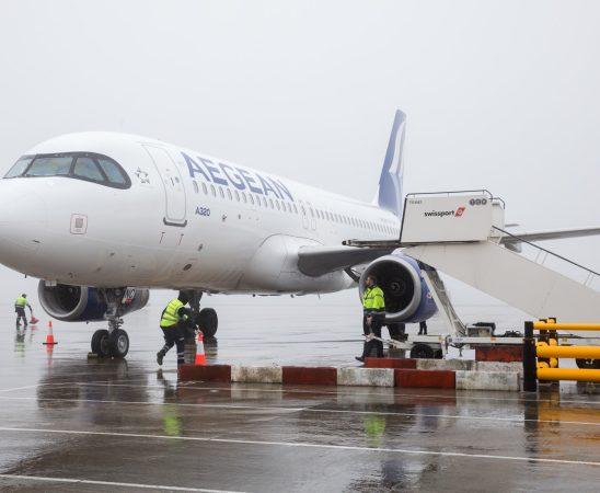 Aegean Airline's airplane