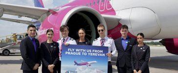 Wizz Air Yerevan-Prague flight inauguration