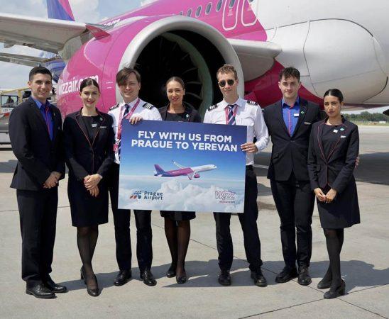 Wizz Air Yerevan-Prague flight inauguration