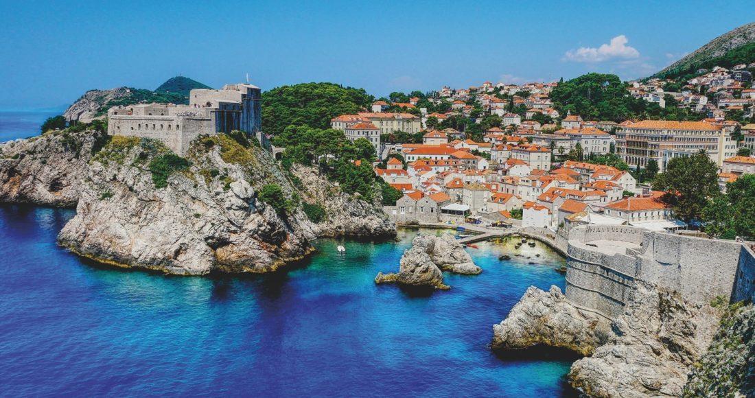 Overview of Dubrovnik, Croatia.