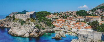 Overview of Dubrovnik, Croatia.