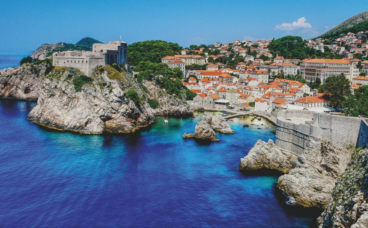 Overview of Dubrovnik, Croatia.