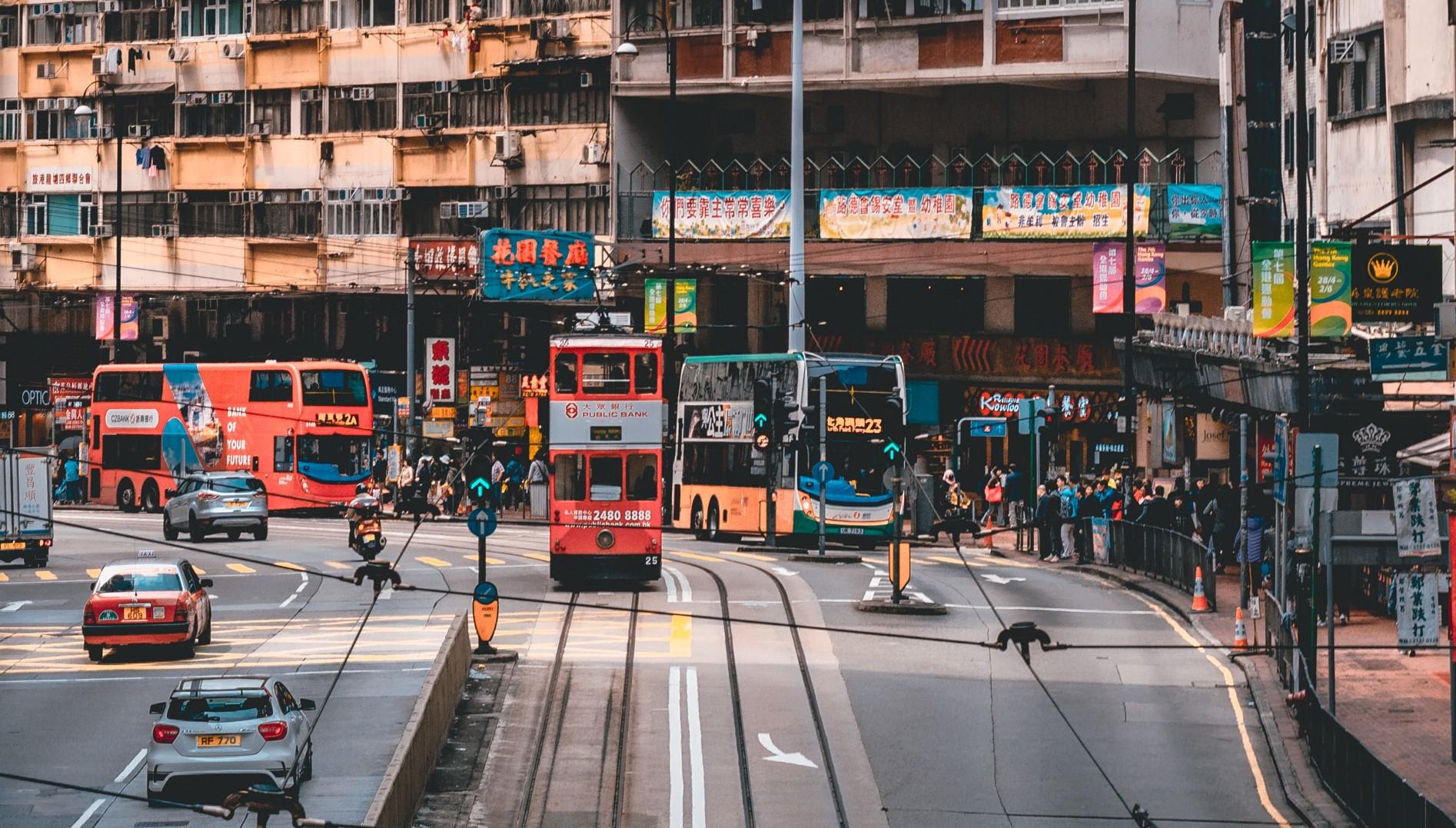 Straßen in Hongkong