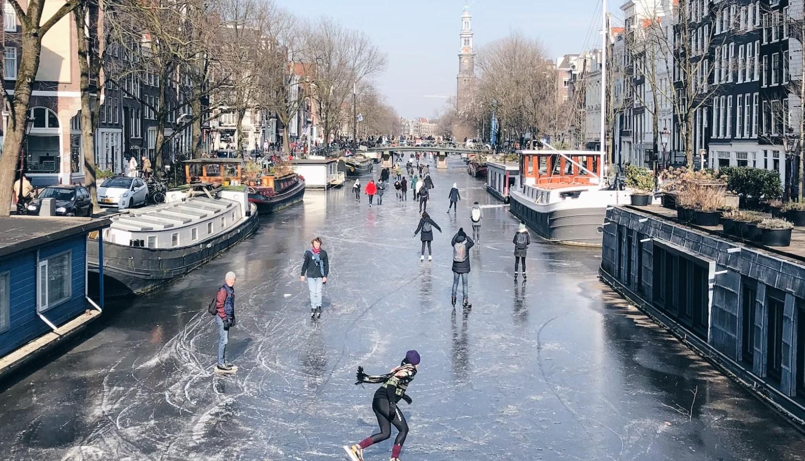 Amsterdam in winter season