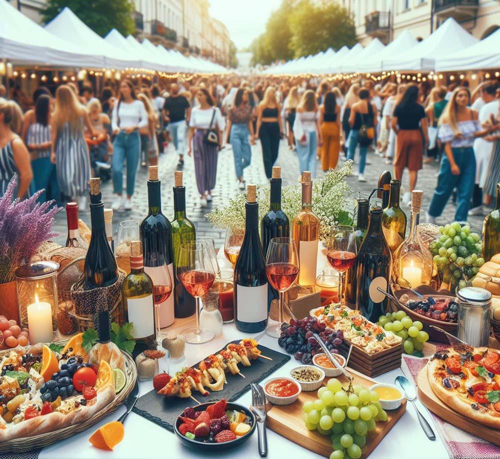 Open-air wine festival