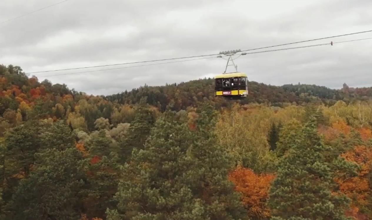 Sigulda Cable Car in Latvia. 