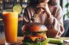 Tasty burger and orange juice - Burger tourism.