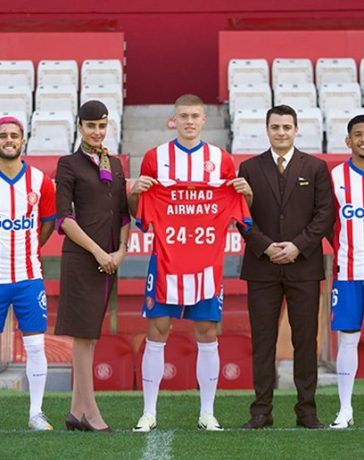 Girona FC and Etihad Airways partnership.