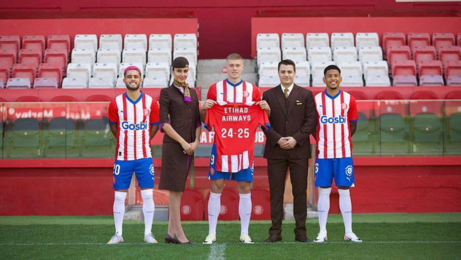 Girona FC and Etihad Airways partnership.
